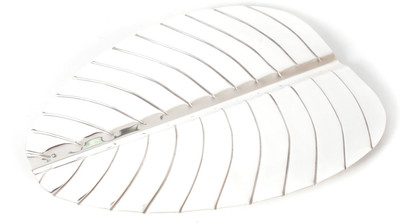 Cherrytin Leaf Silver Plated Decorative Platter Silver Cherrytin Leaf Silver Plated Decorative Platter Silver