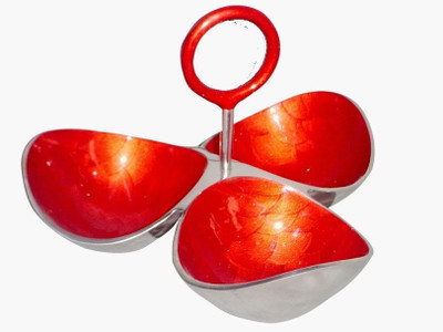 37% OFF on Fab Exim Aluminium Decorative Platter Multicolor