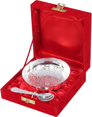 69% OFF on Being Nawab Brass Decorative Platter Silver, Pack of 2