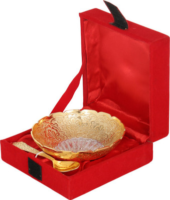 50% OFF on Rajrang Brass Decorative Platter Gold, Pack of 2
