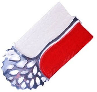 30% OFF on Metallic Kreationz Aluminium Decorative Platter Red, White