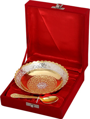 50% OFF on Rajrang Brass Decorative Platter Gold, Silver, Pack of 2 50% OFF on Rajrang Brass Decorative Platter Gold, Silver, Pack of 2