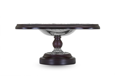 23% OFF on FineDor Silver Plated Decorative Platter Silver