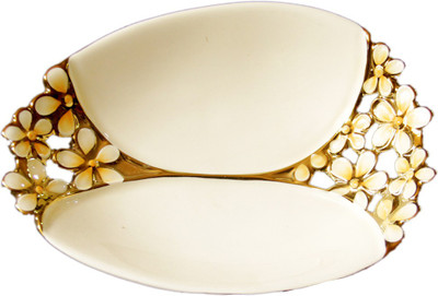 19% OFF on White Gold Porcelain Decorative Platter White, Orange 19% OFF on White Gold Porcelain Decorative Platter White, Orange