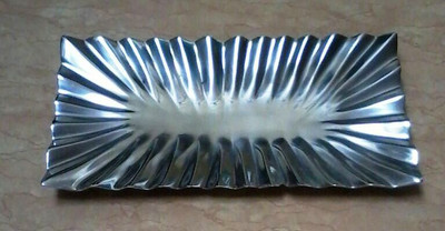 56% OFF on Decoratika Aluminium Decorative Platter Silver