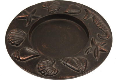 58% OFF on Golmaalshop Aluminium Decorative Platter Brown