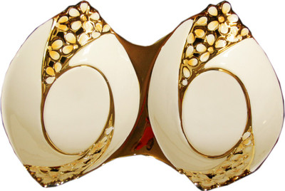 28% OFF on White Gold Porcelain Decorative Platter White, Orange 28% OFF on White Gold Porcelain Decorative Platter White, Orange