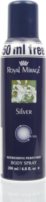 10% OFF on Royal Mirage Silver Deodorant Spray - For Women 10% OFF on Royal Mirage Silver Deodorant Spray - For Women