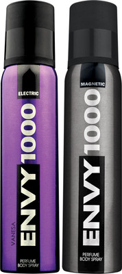 ENVY 1000 Electric & Magnetic Deo Combo (Pack Of 2) Body Spray - For Men (130 Ml)
