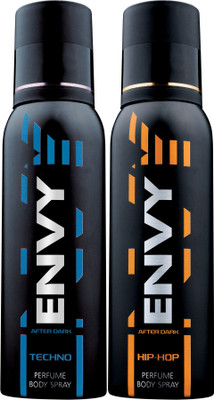 ENVY 1000 Techno & Hip Hop Deo Combo (Pack Of 2) Body Spray - For Men (130 Ml)