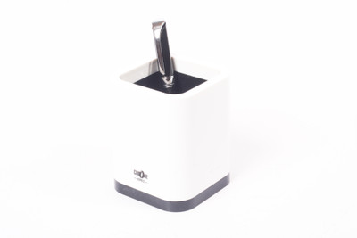 Chrome Multipurpose 1 Compartments Plastic Pen Stand Chrome Multipurpose 1 Compartments Plastic Pen Stand