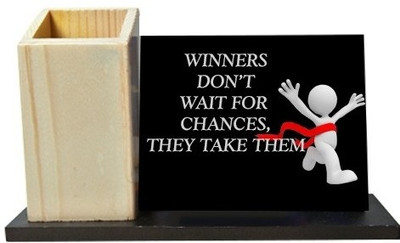 66% OFF on Smileonline Holder 1 Compartments Wood Pen Stand