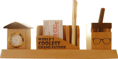 56% OFF on Tiedribbons Tabletop-117 1 Compartments Wooden Desk Sets 56% OFF on Tiedribbons Tabletop-117 1 Compartments Wooden Desk Sets