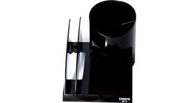 2% OFF on Chrome Multipurpose 5 Compartments Plastic Pen Stand