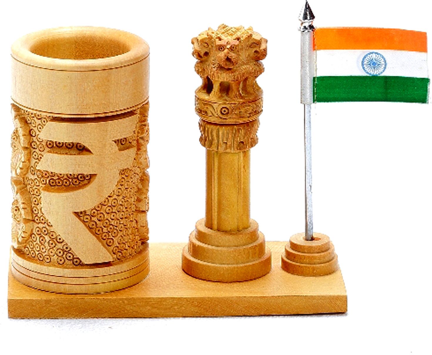 50% OFF on Aapno Rajasthan 1 Compartments Wood Pen Stand 50% OFF on Aapno Rajasthan 1 Compartments Wood Pen Stand