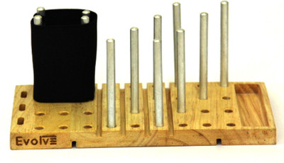 Its Our Studio Evolve 1 Compartments Rubber Wood, Aluminum Desk Set Its Our Studio Evolve 1 Compartments Rubber Wood, Aluminum Desk Set