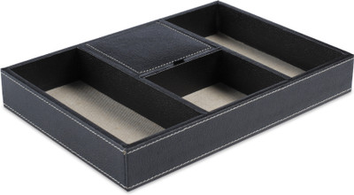 Ecoleatherette OST 4 Compartments Eco leather Office Stationery Trey Ecoleatherette OST 4 Compartments Eco leather Office Stationery Trey