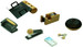 Golden Horse Wood Desk Sets