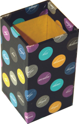 Random in Tandem Polka 1 Compartments Paper Pen Stand Random in Tandem Polka 1 Compartments Paper Pen Stand