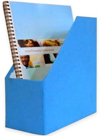 Indha Craft IC Recycled Paper 1 Compartments Card Board Magazine Holder - Blue