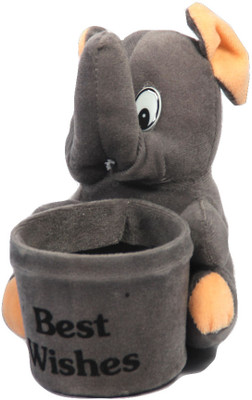 51% OFF on Glitz Baby GTPES001GRY 1 Compartments Soft Fur Pen Stand