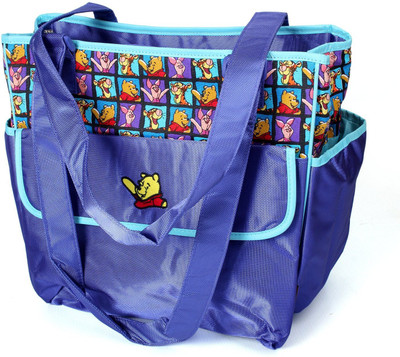 Baby Bucket Colorland Baby Changing With Teady Print Mummy Diaper Bag (Purple)