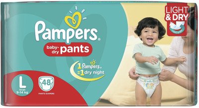 PAMPERS DIAPERS - Large (48 Pieces) 