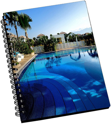 74% OFF on AMY Big Blue Swimimg Pool A5 Notebook Spiral Bound