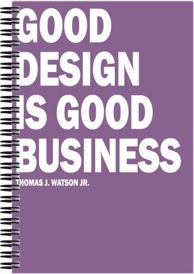 21% OFF on Art Emporio Good Design is Good Buisness A5 Notebook Spiral