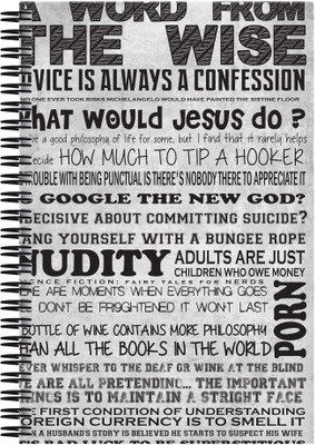 21% OFF on Art Emporio Word from the Wise A5 Notebook Spiral 21% OFF on Art Emporio Word from the Wise A5 Notebook Spiral