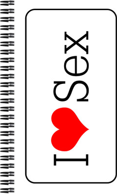 21% OFF on Art Emporio I Love Sex A5 Notebook Spiral