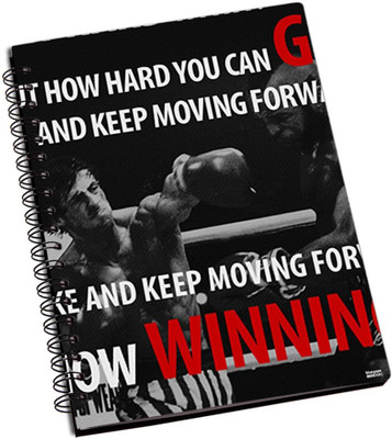 77% OFF on Shoprock Rocky Balboa Quotes A5 Notebook Ring Bound