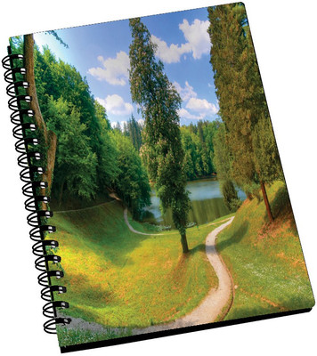 74% OFF on AMY Lake View Beauty A5 Notebook Spiral Bound