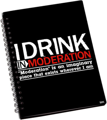77% OFF on Shoprock Funny Drinking A5 Notebook Ring Bound 77% OFF on Shoprock Funny Drinking A5 Notebook Ring Bound