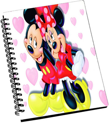 74% OFF on AMY Cute Mickey Miney Love A5 Notebook Spiral Bound 74% OFF on AMY Cute Mickey Miney Love A5 Notebook Spiral Bound