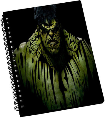74% OFF on AMY 3D Hulk Text Art A5 Notebook Spiral Bound 74% OFF on AMY 3D Hulk Text Art A5 Notebook Spiral Bound