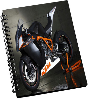 74% OFF on AMY Hot Black and Orange Bike A5 Notebook Spiral Bound 74% OFF on AMY Hot Black and Orange Bike A5 Notebook Spiral Bound