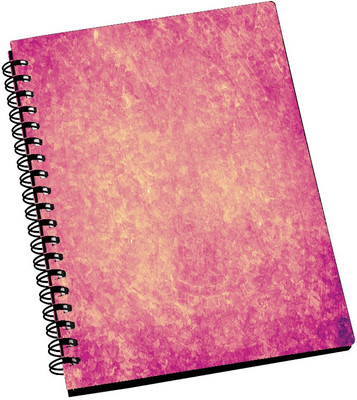 74% OFF on AMY Abstract Pink Cream Art A5 Notebook Spiral Bound