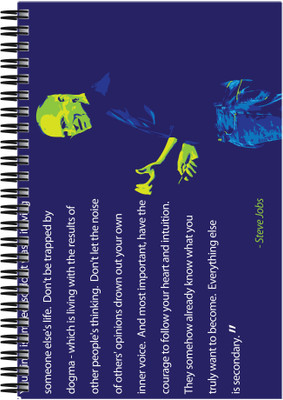 21% OFF on Art Emporio Steve Jobs - Dont Waste your Life A5 Notebook Spiral