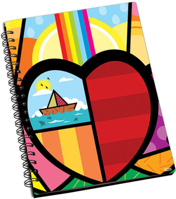 74% OFF on Shoprock Pop Art Heart A5 Notebook Ring Bound