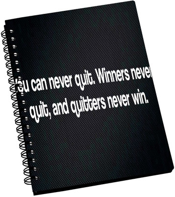 74% OFF on AMY You Can Never Quit A5 Notebook Spiral Bound