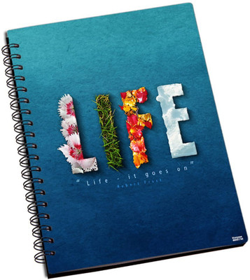 74% OFF on Shoprock Life Goes On A5 Notebook Ring Bound