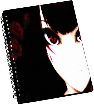 74% OFF on Amy Red Eye Beautiful Girl A5 Notebook Spiral Bound