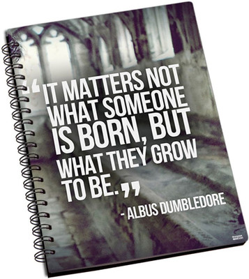 50% OFF on Shoperite Harry Potter Quotes A5 Notebook Ring Bound