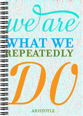 21% OFF on Art Emporio We are What We Repeatedly do A5 Notebook Spiral 21% OFF on Art Emporio We are What We Repeatedly do A5 Notebook Spiral
