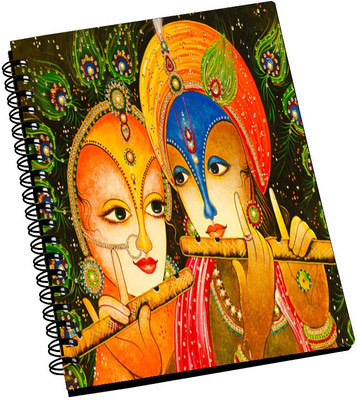 74% OFF on AMY Bright Lord Radha Krishna Abstract Art A5 Notebook Spiral Bound 74% OFF on AMY Bright Lord Radha Krishna Abstract Art A5 Notebook Spiral Bound