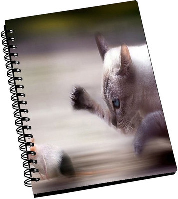 74% OFF on AMY Runing Fast Cate and Mouse A5 Notebook Spiral Bound