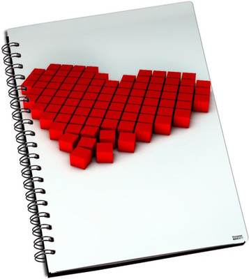 77% OFF on Shoprock Heart Bricks A5 Notebook Ring Bound