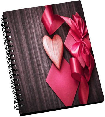 74% OFF on AMY Cute Pink Gifts with Pink Heart A5 Notebook Spiral Bound