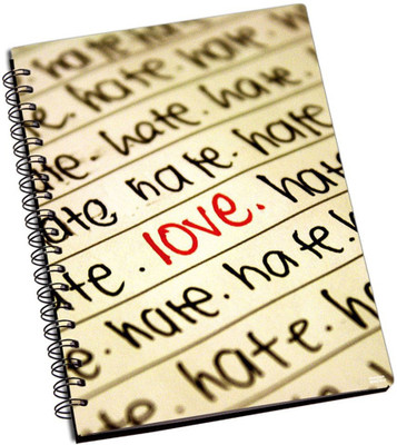 74% OFF on Shoprock Love Hate A5 Notebook Ring Bound 74% OFF on Shoprock Love Hate A5 Notebook Ring Bound